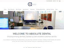 Tablet Screenshot of absolute-dental.co.uk